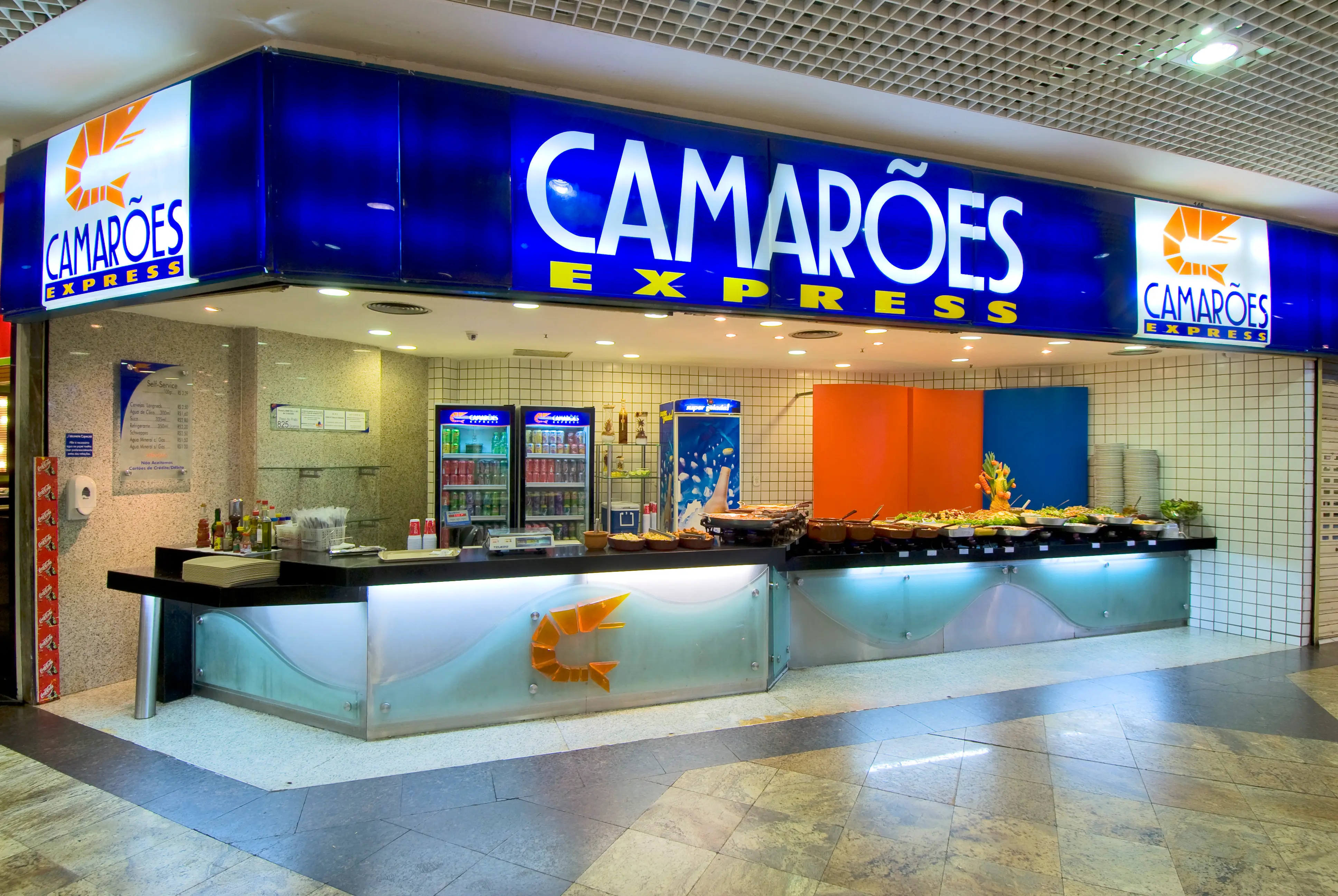Registro histórico do Camarões Restaurante em 2007